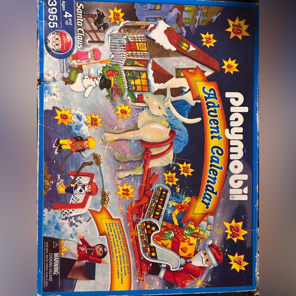 Playmobil 3955 Advent Calendar 2002 Santa Claus Vintage Parts Incomplete Read